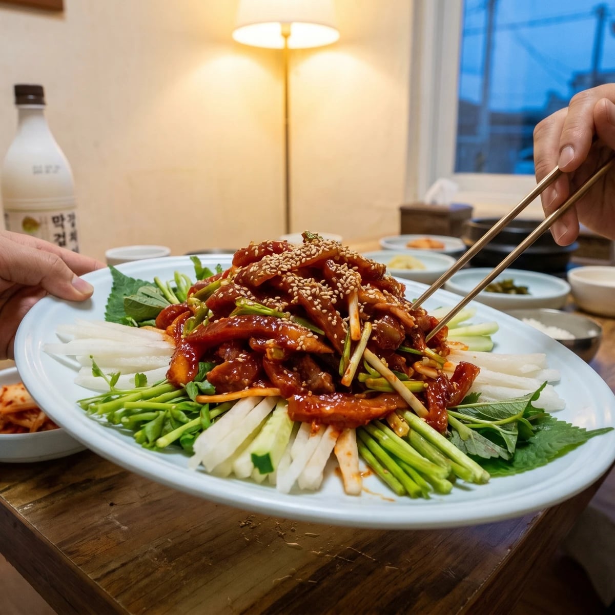 Gaori-hoe-muchim (Spicy Stingray Salad)