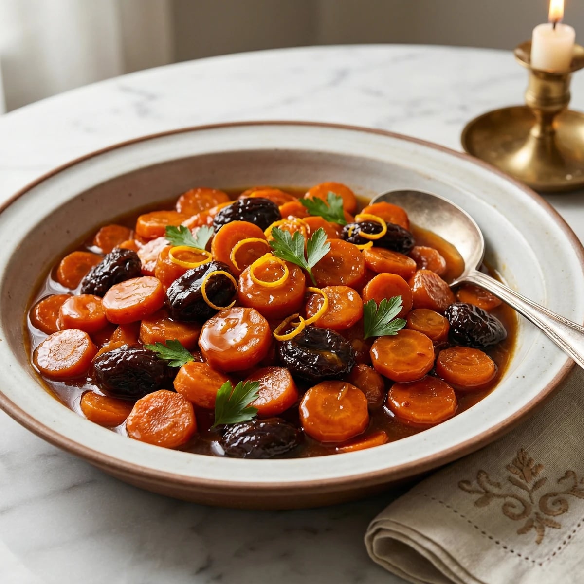 Tzimmes with Carrots and Prunes