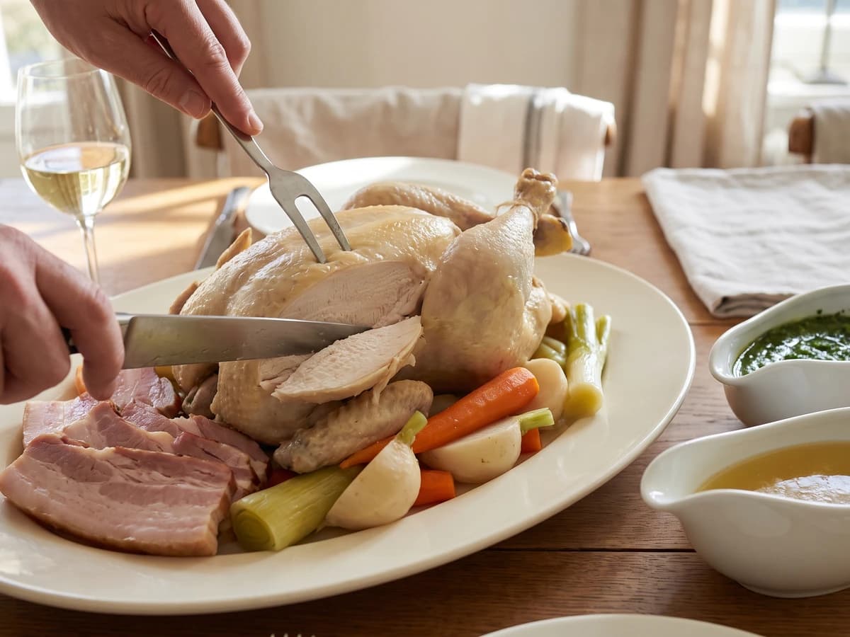Poularde Bouillie à l’Anglaise - Chef Juliette