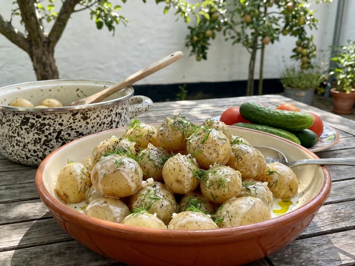 Moloda Kartoplia v Smetani (молода картопля в сметані, new potatoes in smetana) - Chef Lesia