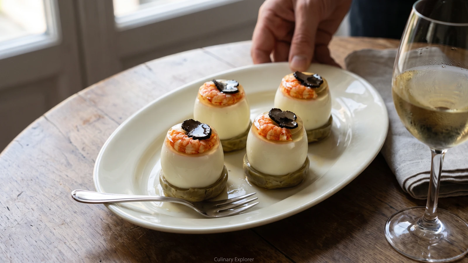 Cold Eggs à la Nantua