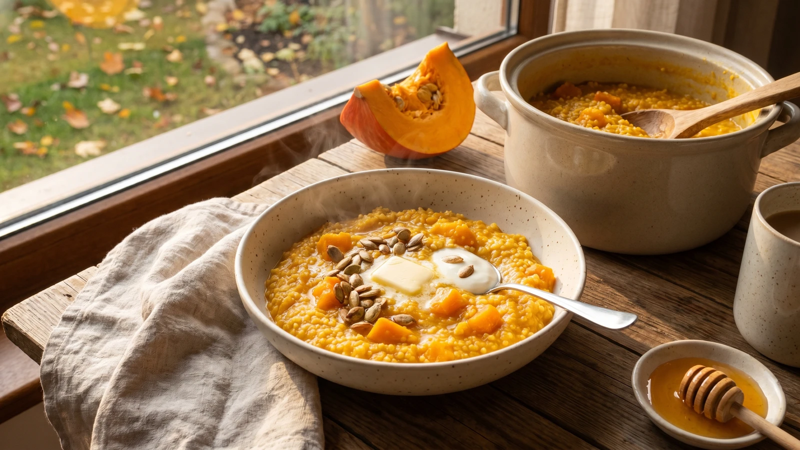 Harbuzova Kasha (гарбузова каша, pumpkin millet porridge)