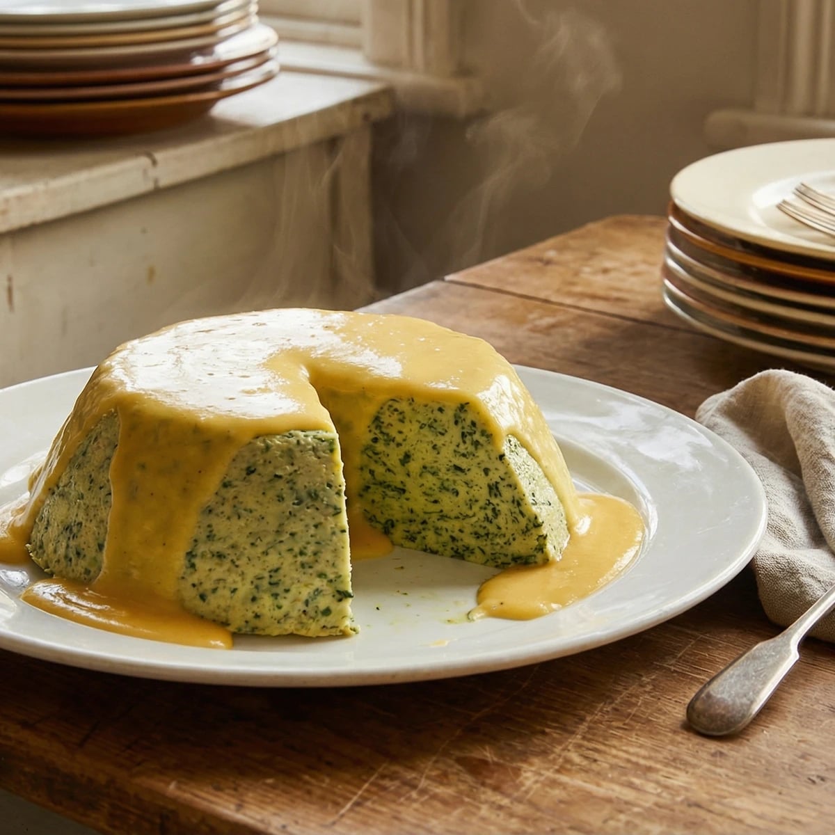 Sformato di Spinaci con Fonduta
