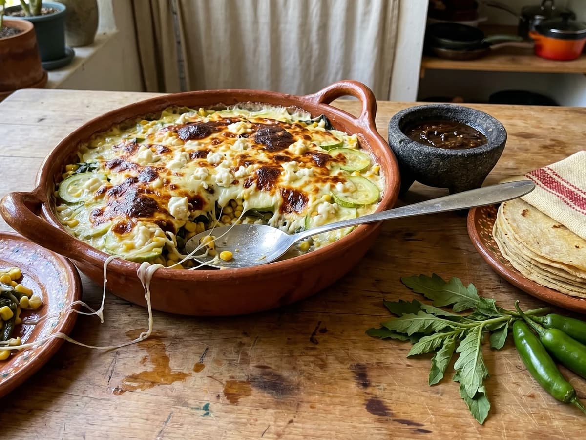 Calabacitas Gratinadas con Quesillo