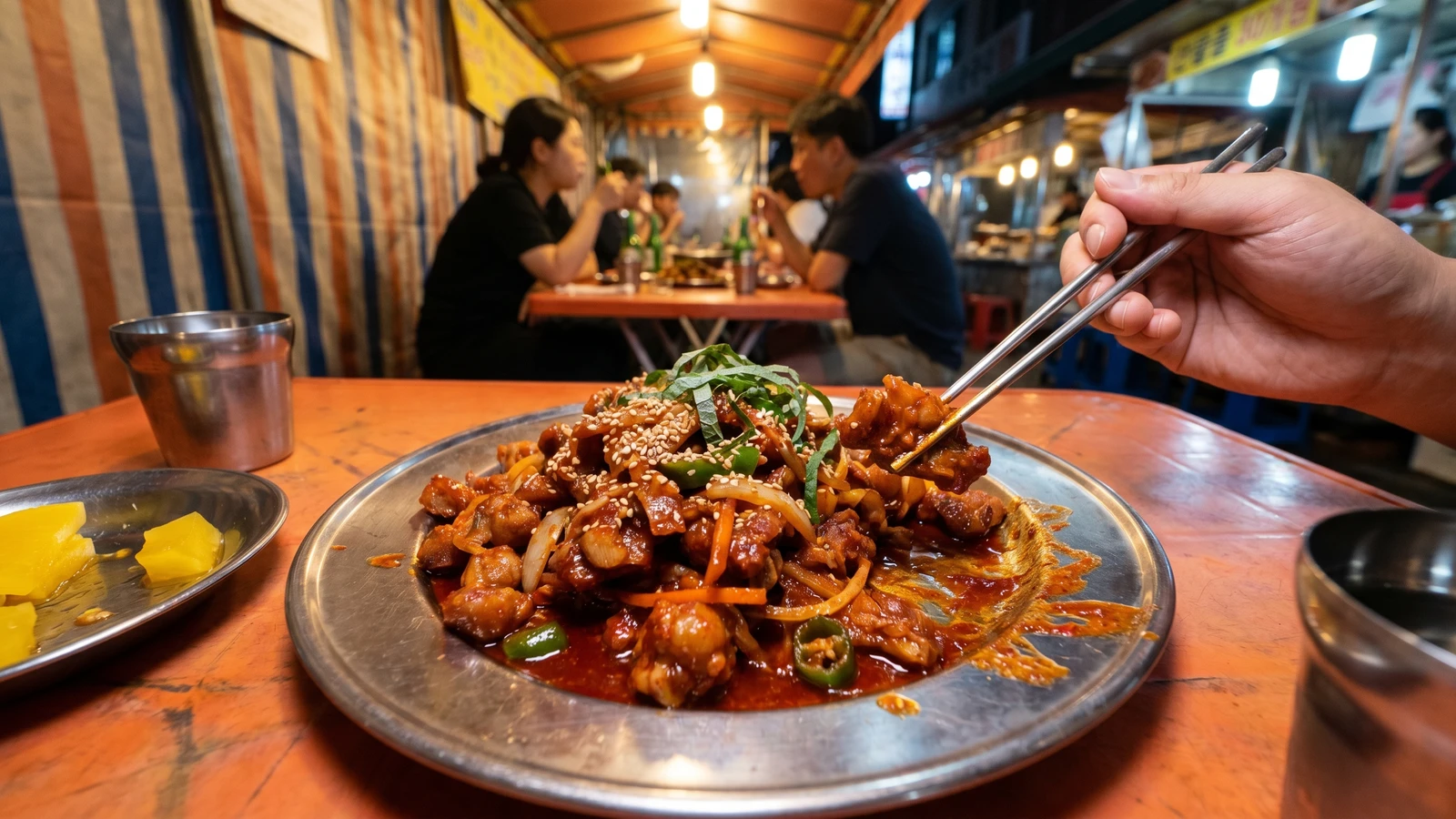 Odolppyeo-bokkeum (Spicy Pork Cartilage)