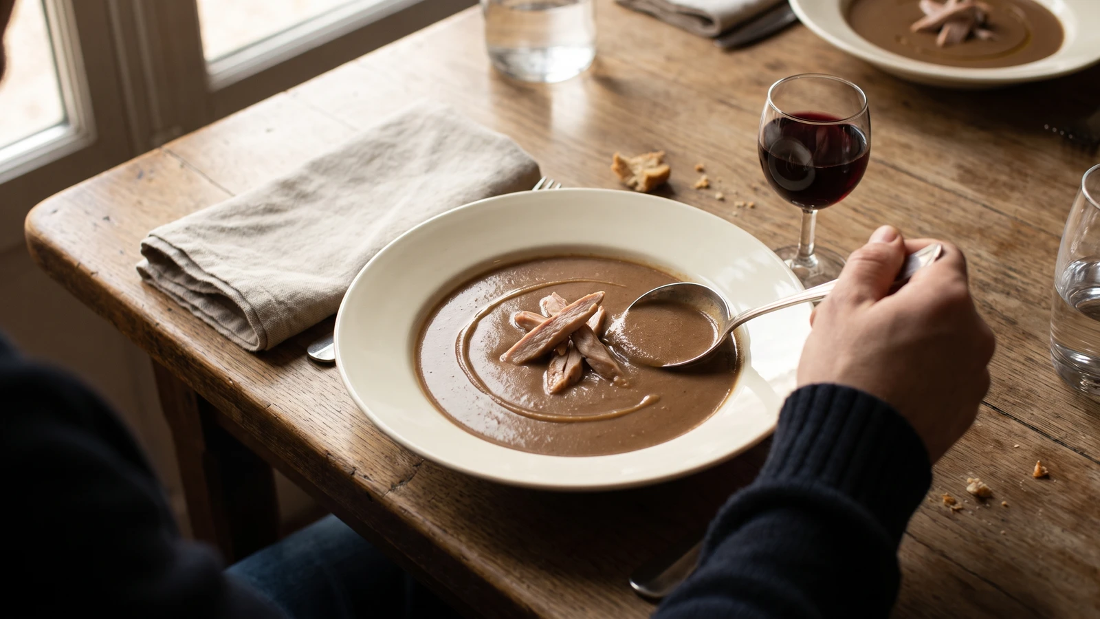 Coulis de Perdreau à la Purée de Marrons (Mancelle)