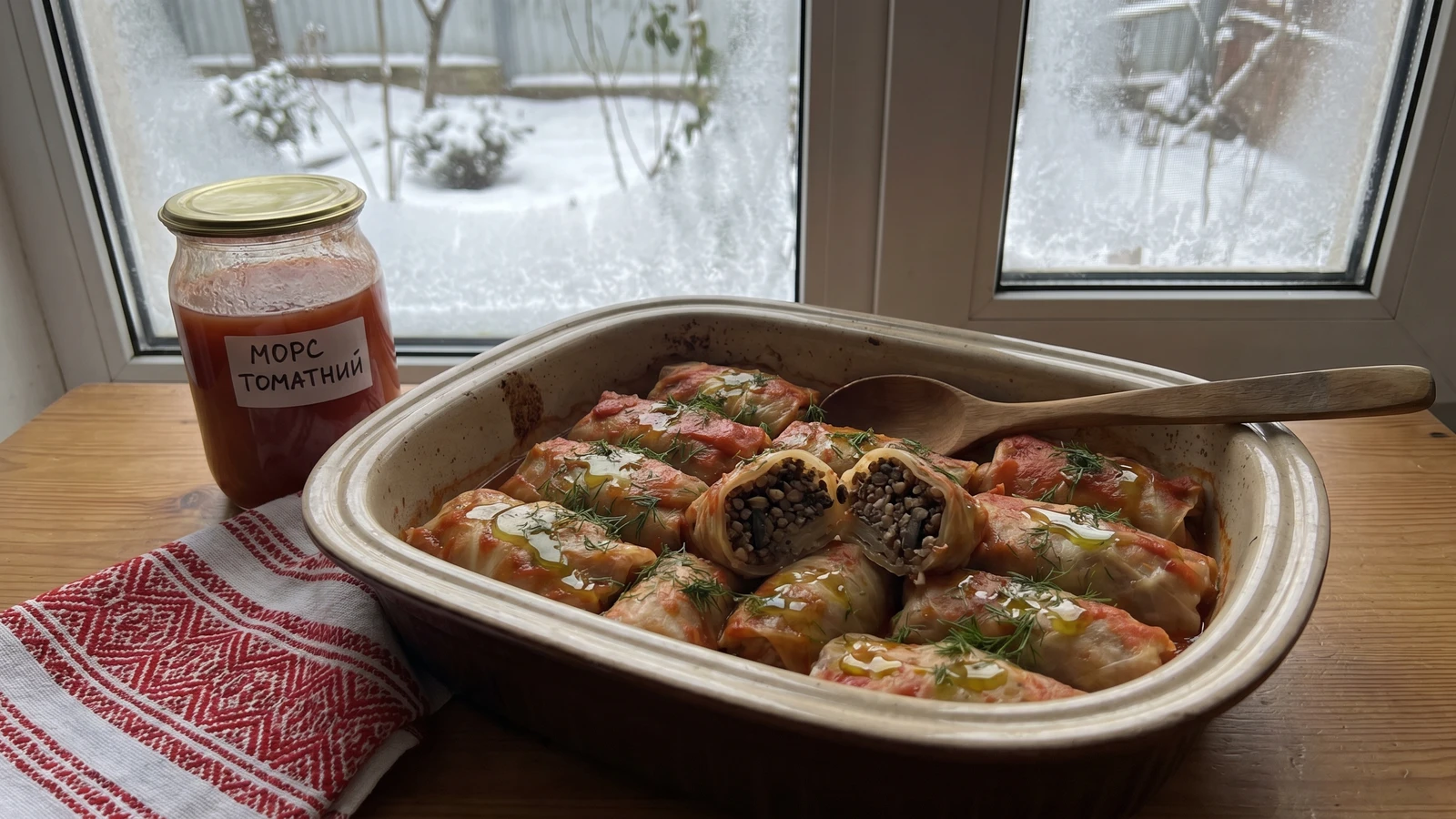 Holubtsi z Hrechkoyu (голубці з гречкою, buckwheat cabbage rolls)