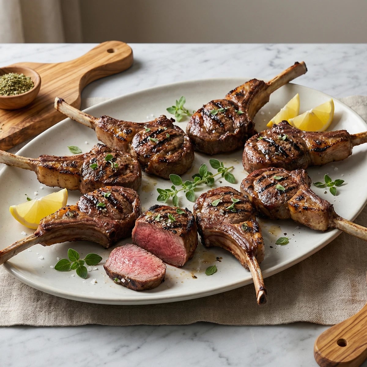 Greek Lamb Chops with Oregano