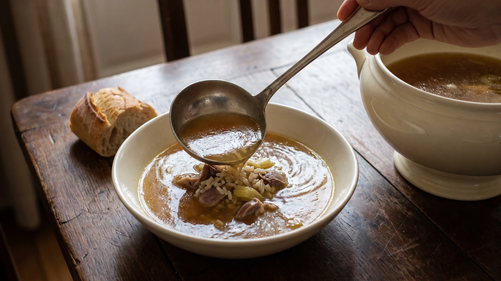 Soupe aux Abatis de Volaille à l’Anglaise