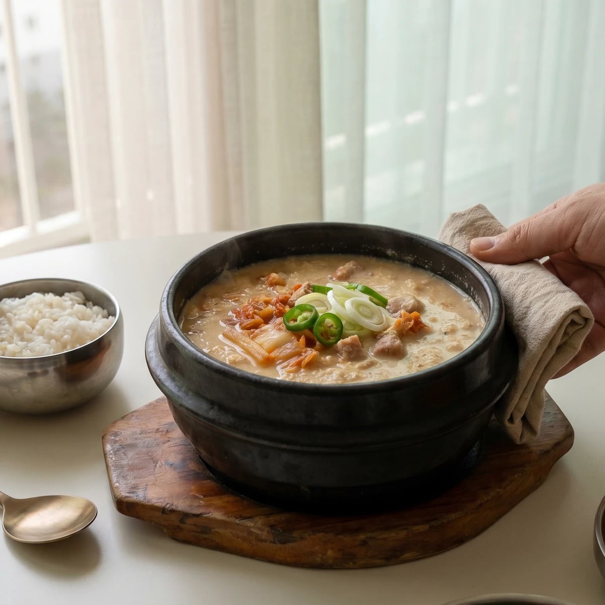Kongbiji-jjigae (Ground Soybean Pulp Stew)