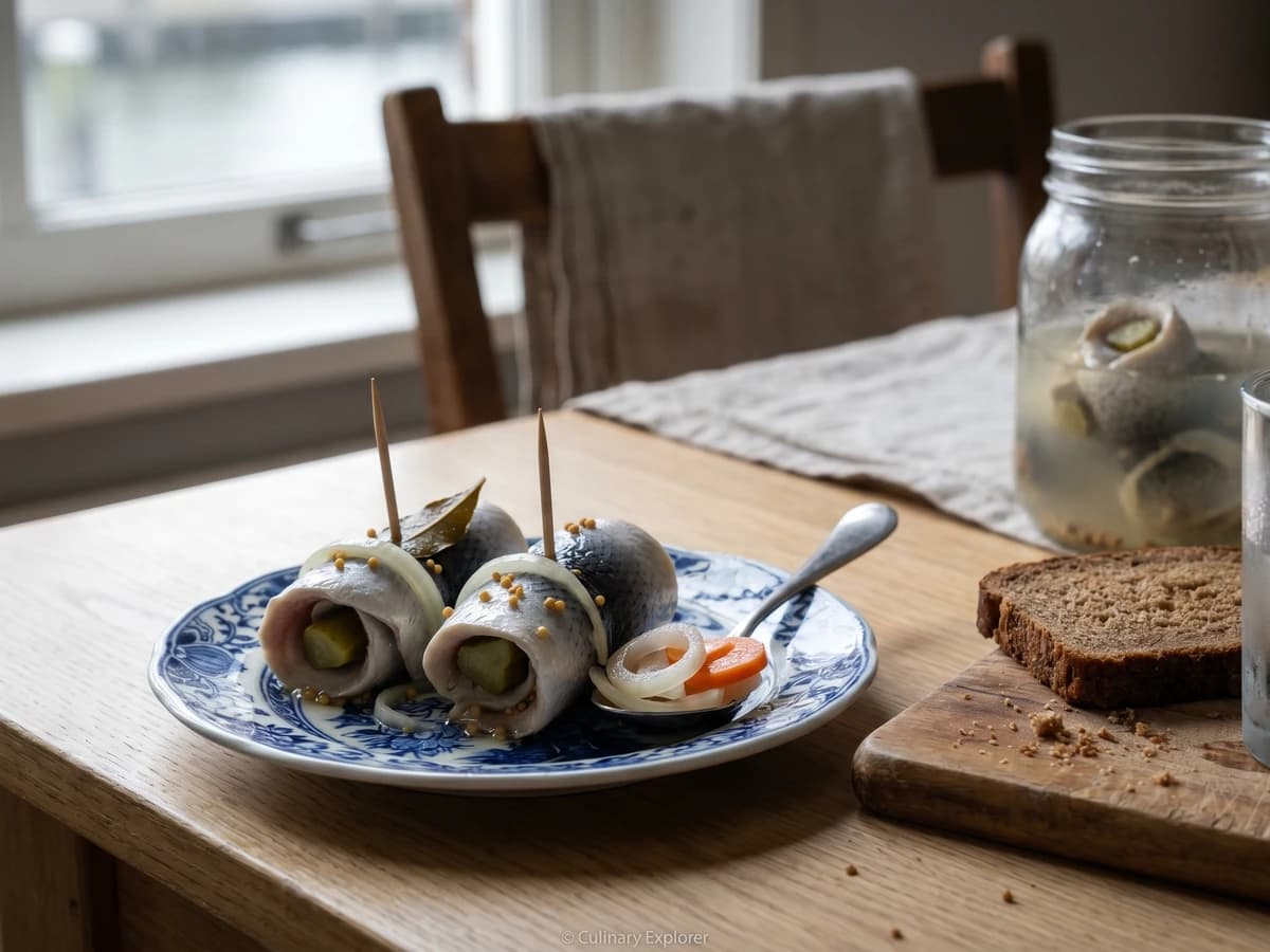 Rolmops (Dutch Pickled Herring Rolls) - Chef Joost