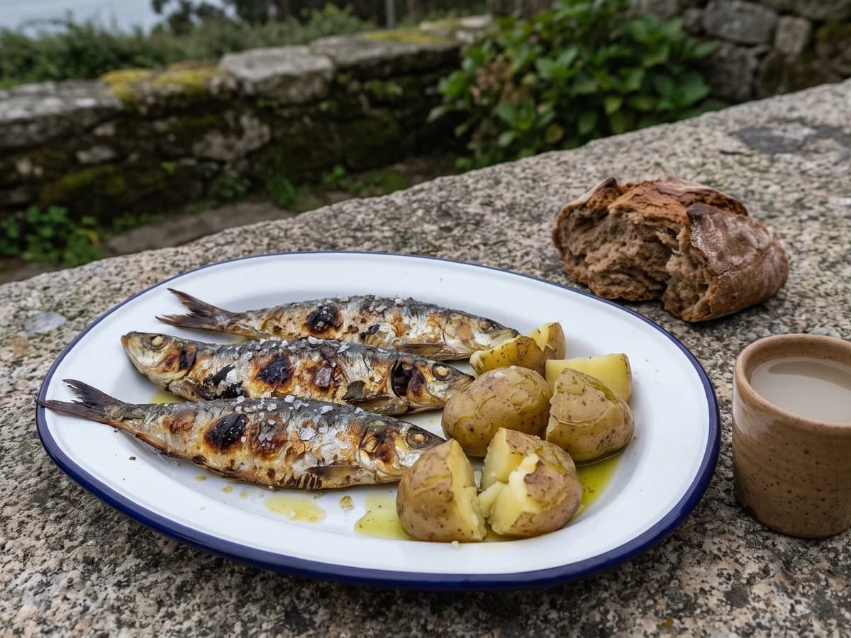 Sardinas Asadas con Cachelos - Chef Isabel