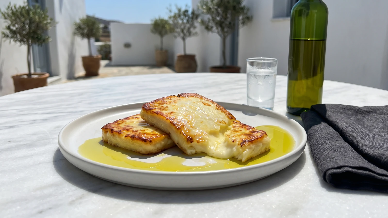 Macedonian Cheese Saganaki (Σαγανάκι με Κεφαλογραβιέρα)