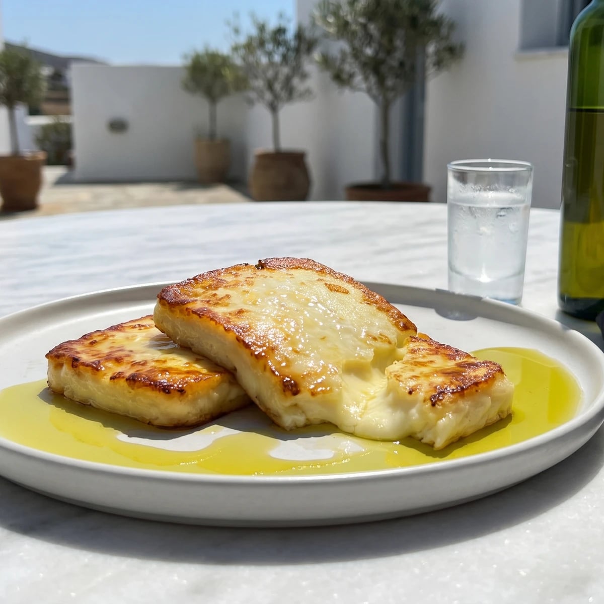 Macedonian Cheese Saganaki (Σαγανάκι με Κεφαλογραβιέρα)