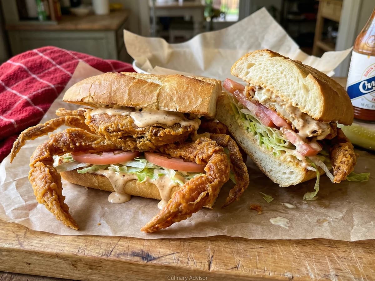 Soft Shell Crab Po' Boy
