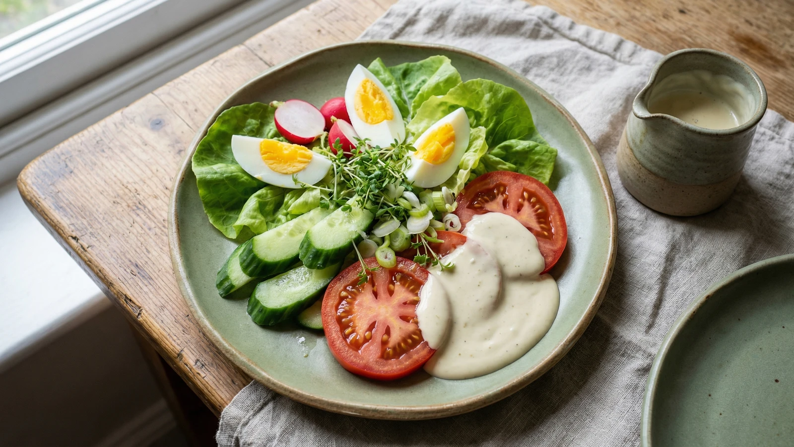 The Retro British Salad with Homemade Salad Cream