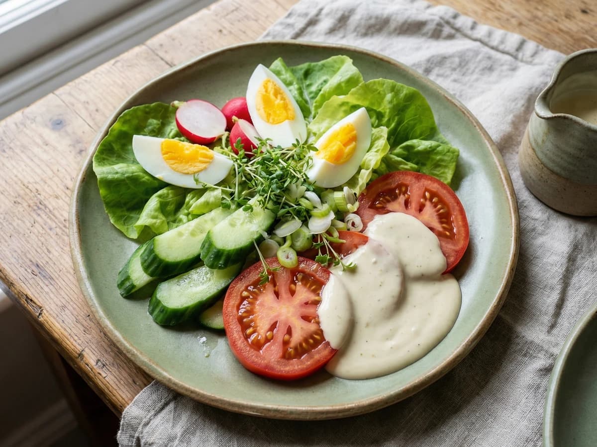 The Retro British Salad with Homemade Salad Cream - Chef Thomas