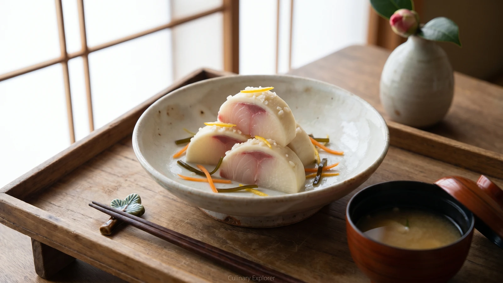 Fermented Turnip Sushi (かぶら寿し, Kabura-zushi)