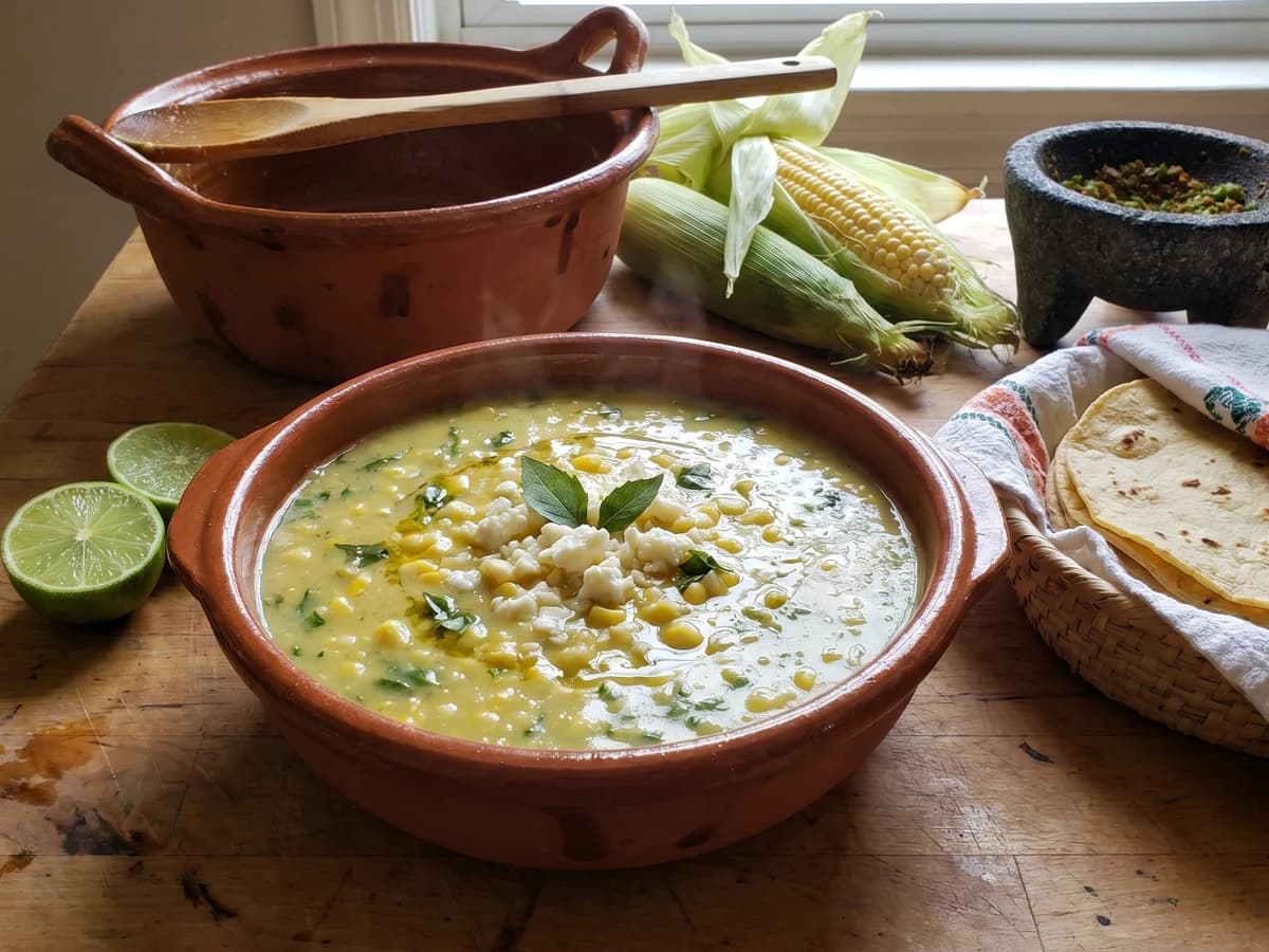 Veracruz Corn and Chile Pottage (Chileatole) - Chef Lupita