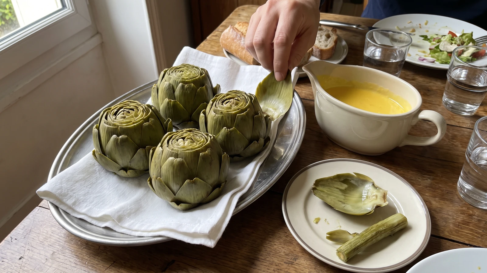 Artichokes with Divers Sauces