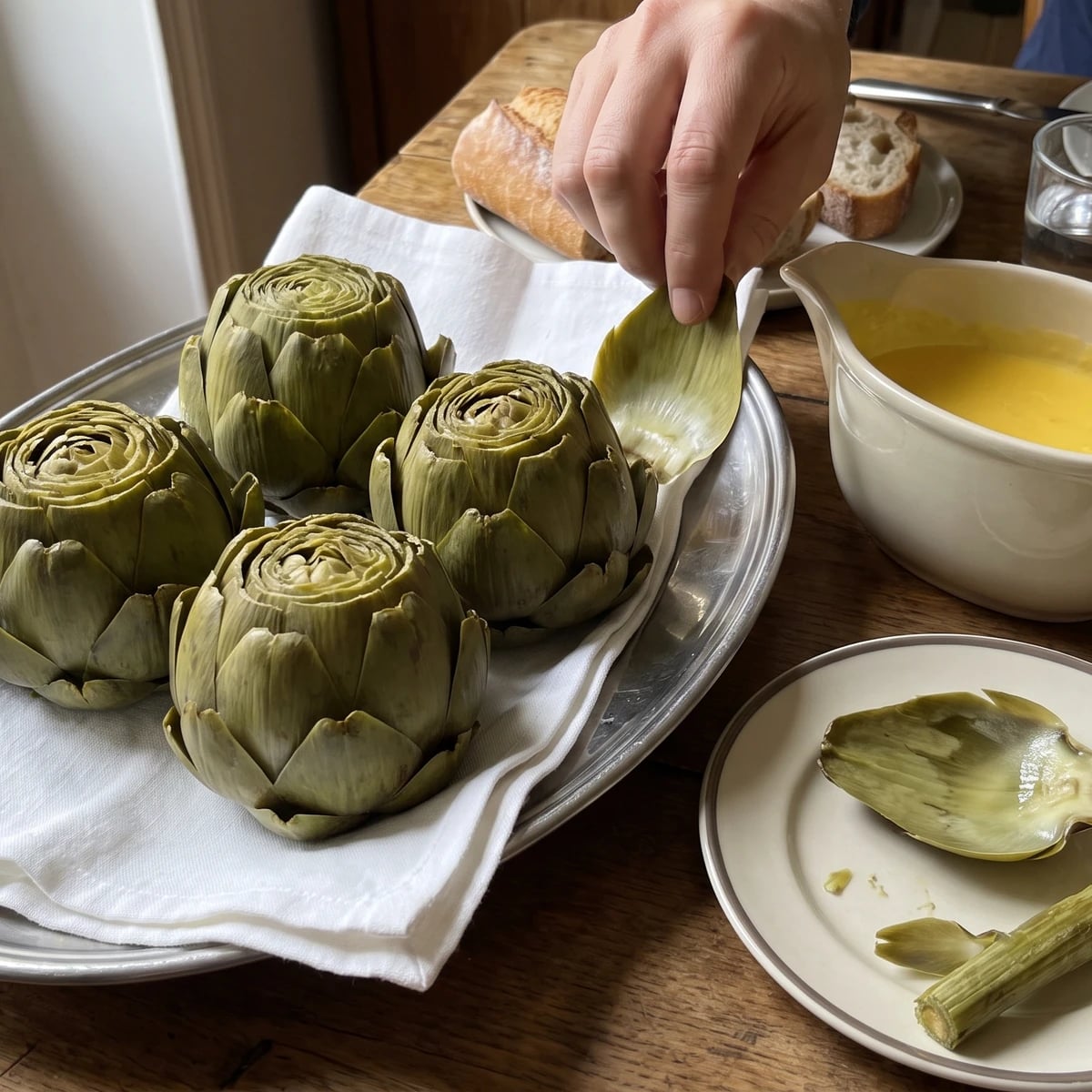 Artichokes with Divers Sauces