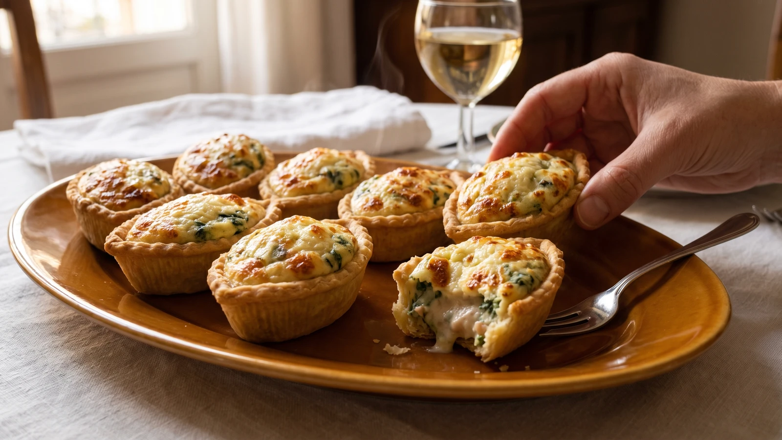 Barquettes de Laitances à la Florentine