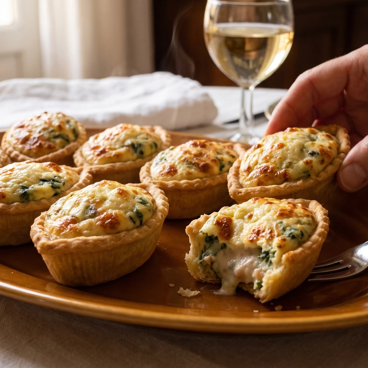 Barquettes de Laitances à la Florentine