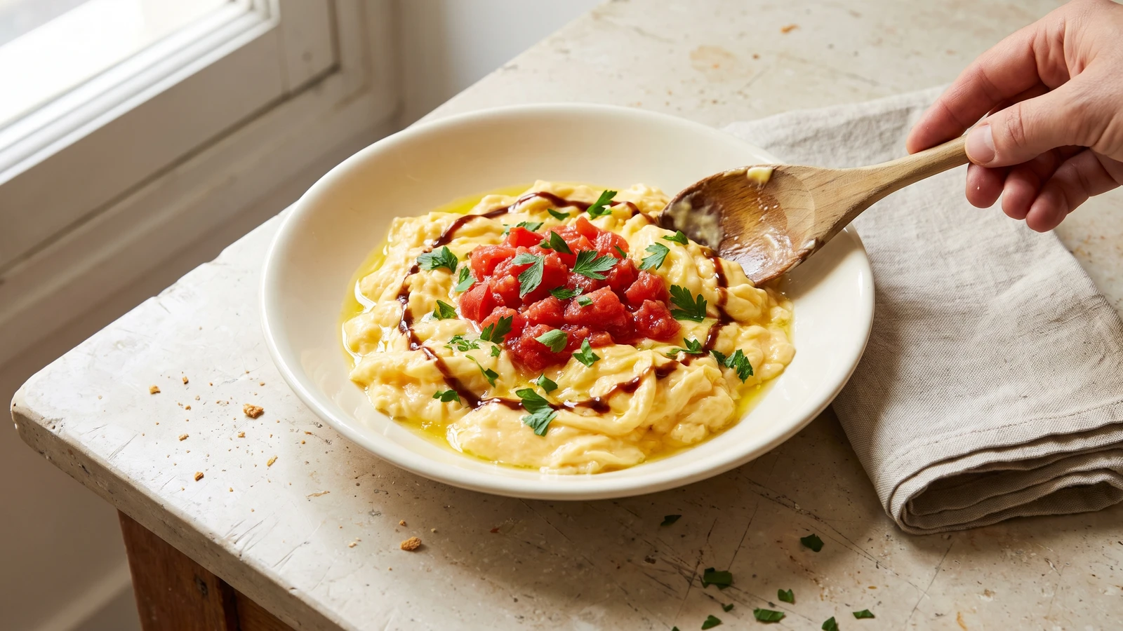 Scrambled Eggs à la Portugaise