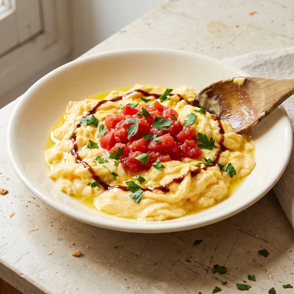 Scrambled Eggs à la Portugaise
