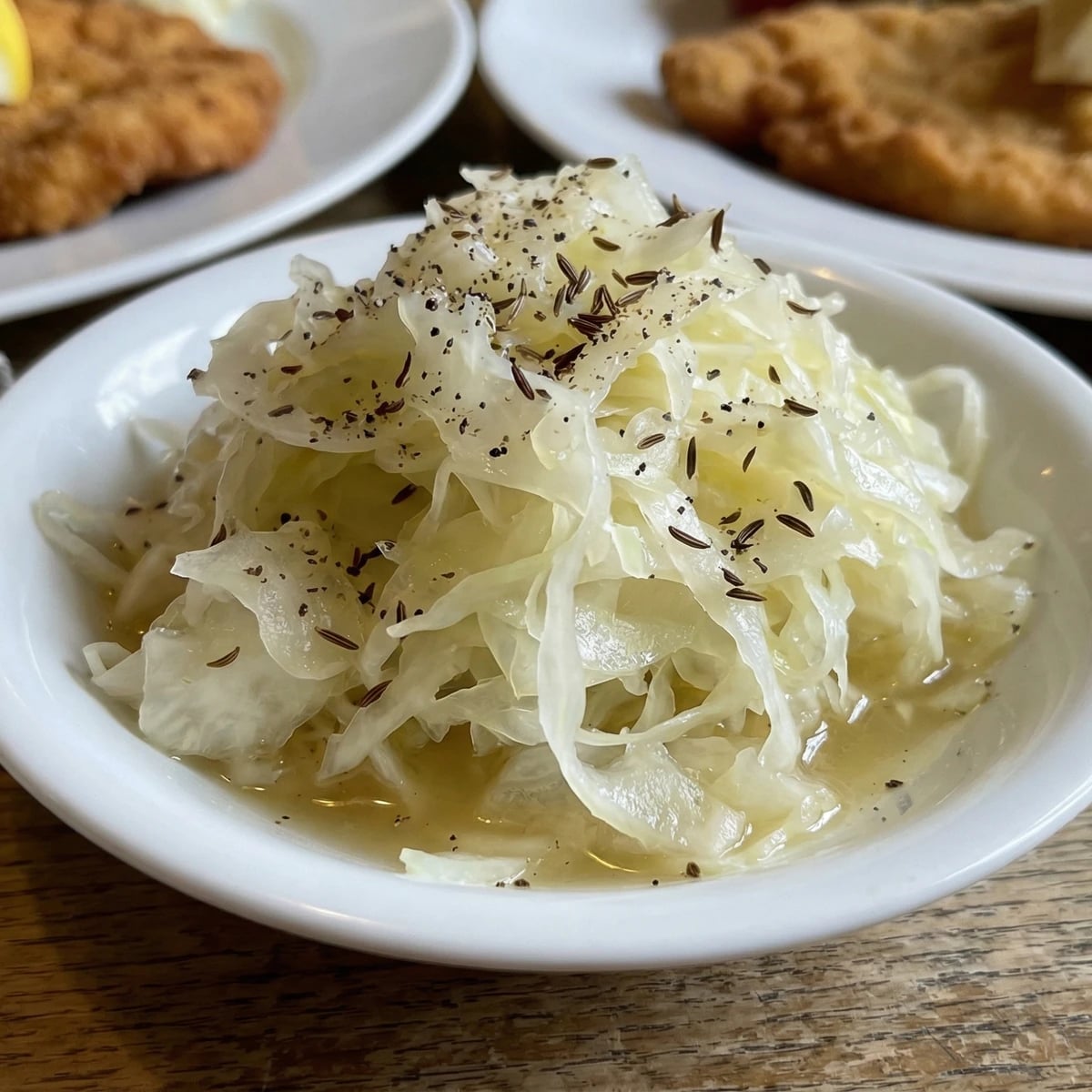 Kalter Krautsalat mit Kümmel