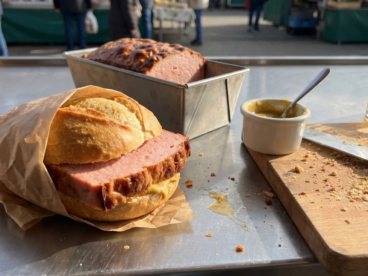 Leberkäse (Leberkässemmel)