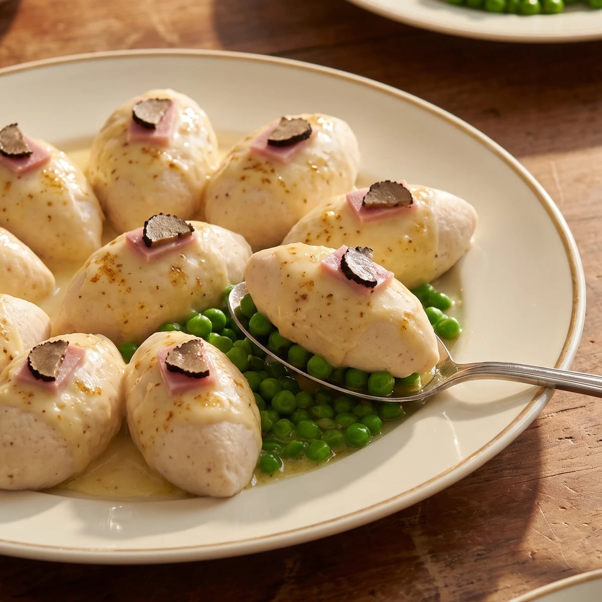 Mousselines de Jambon aux Petits Pois