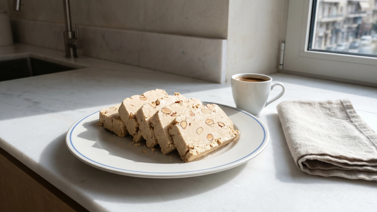 Macedonian Tahini Halva (Halvas Tahiniou, Χαλβάς Ταχινιού)