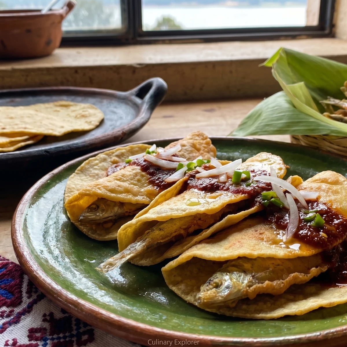 Tacos de Charales Capeados de Pátzcuaro