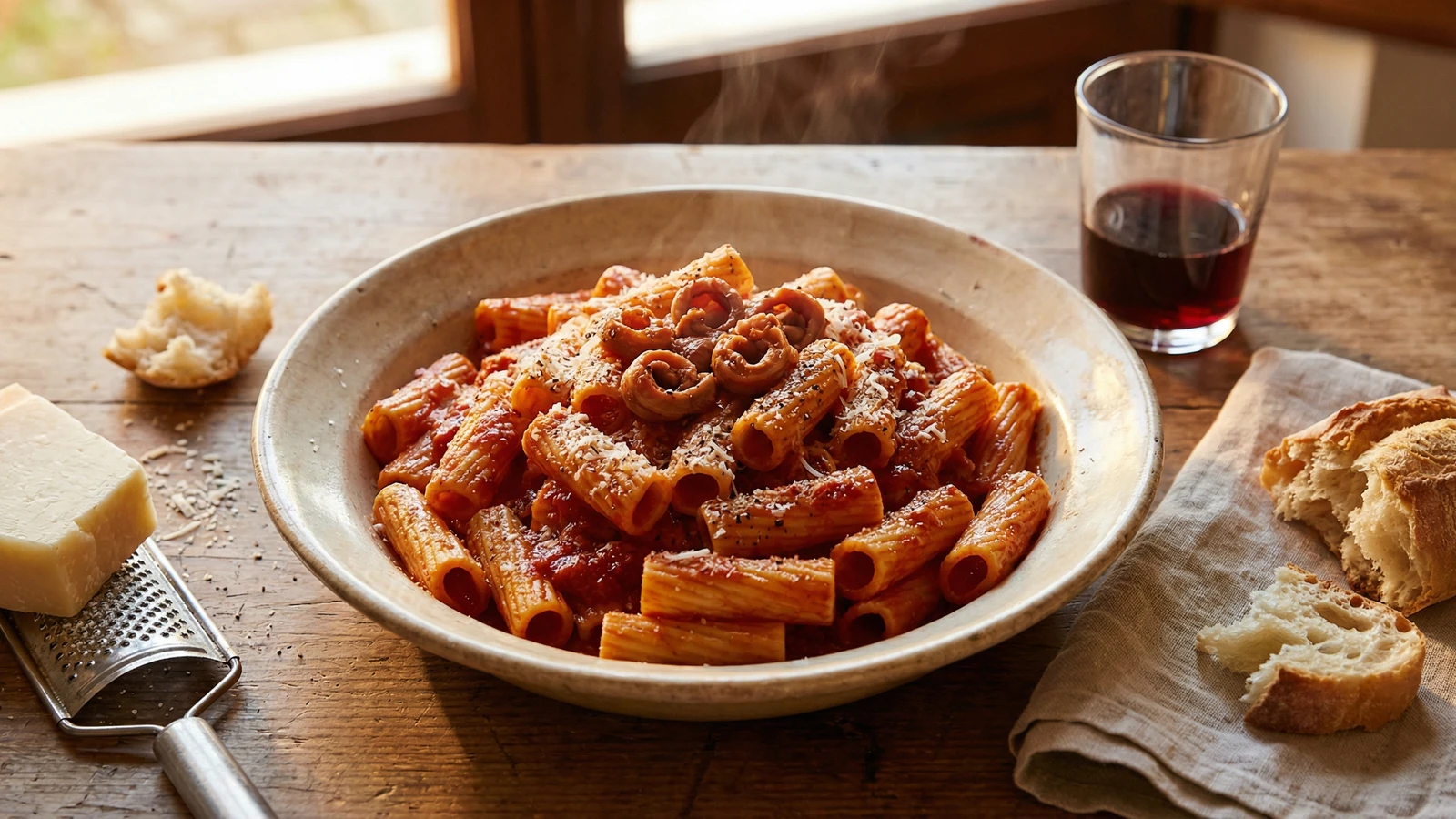 Rigatoni con la Pajata