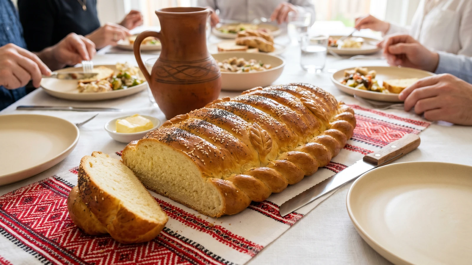 Lezhen (лежень, reclining wedding loaf)
