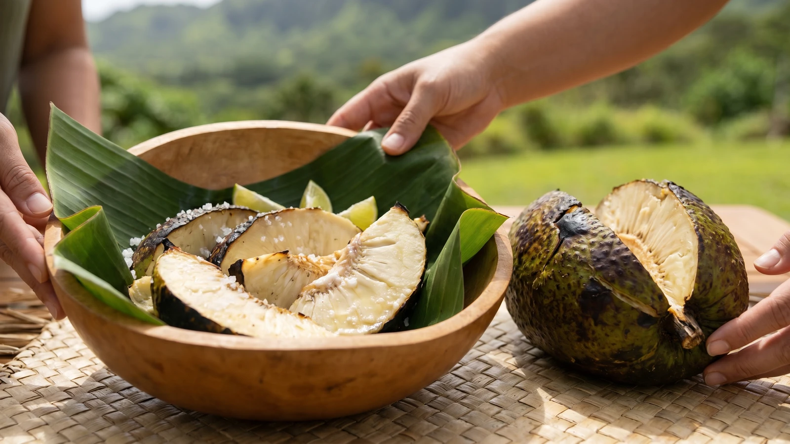 Baked ʻUlu (Hawaiian Roasted Breadfruit)