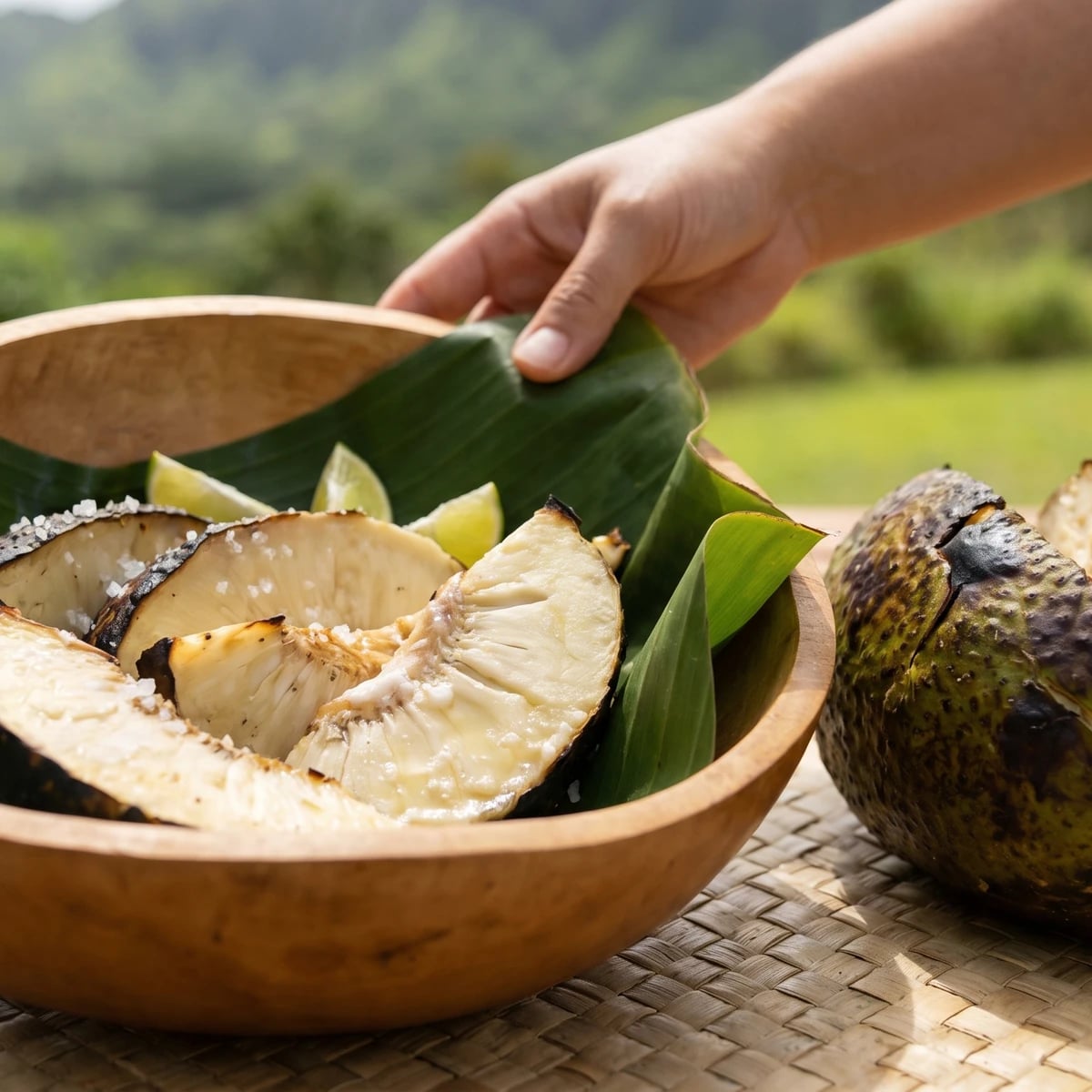 Baked ʻUlu (Hawaiian Roasted Breadfruit)