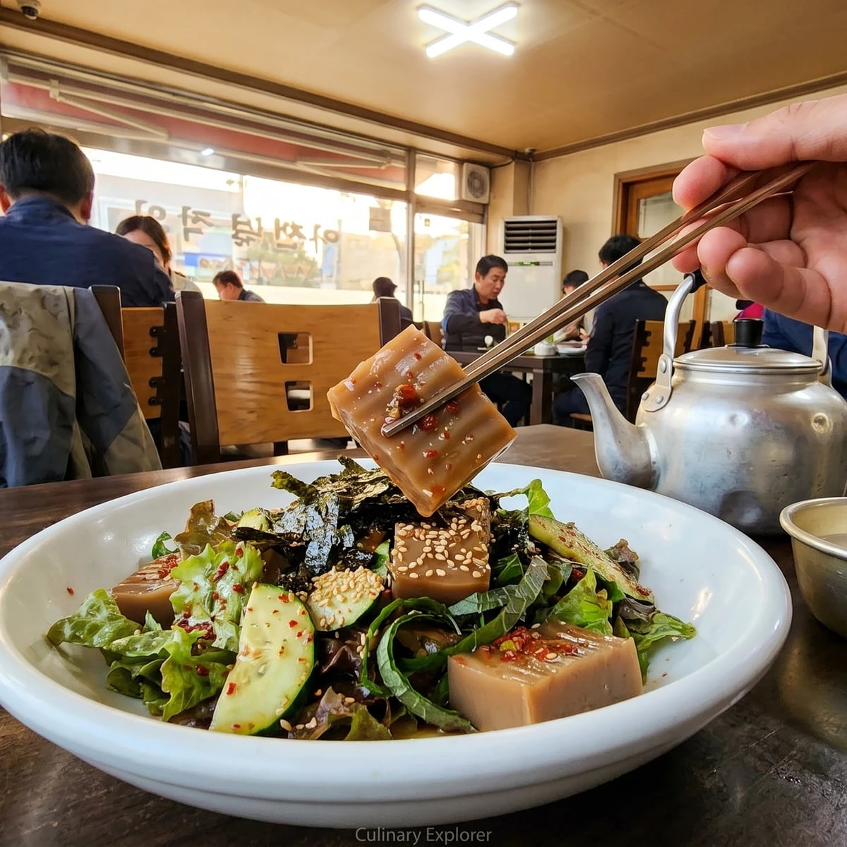Dotori-muk-muchim (Acorn Jelly Salad)