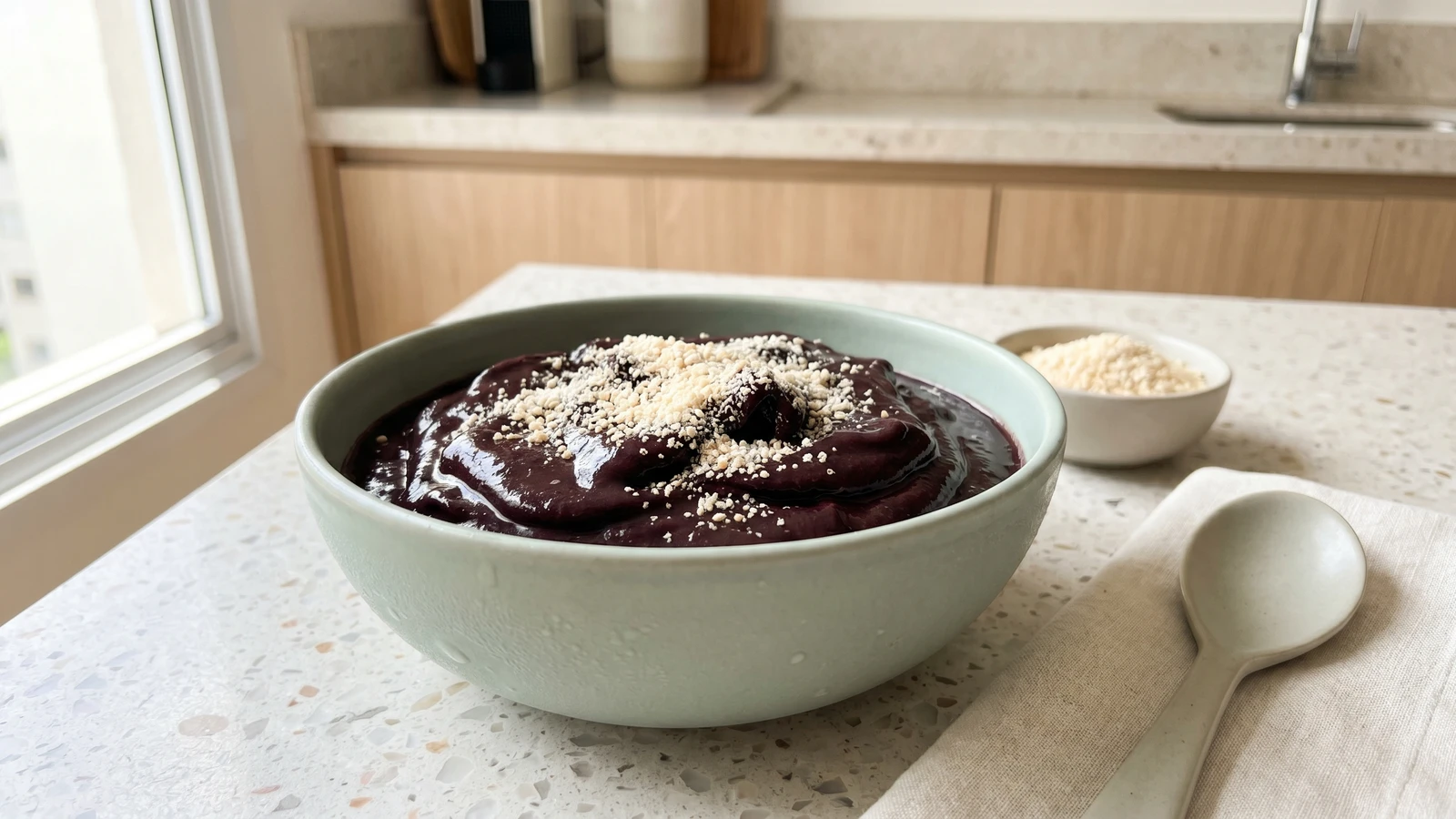 Açaí com Farinha de Tapioca