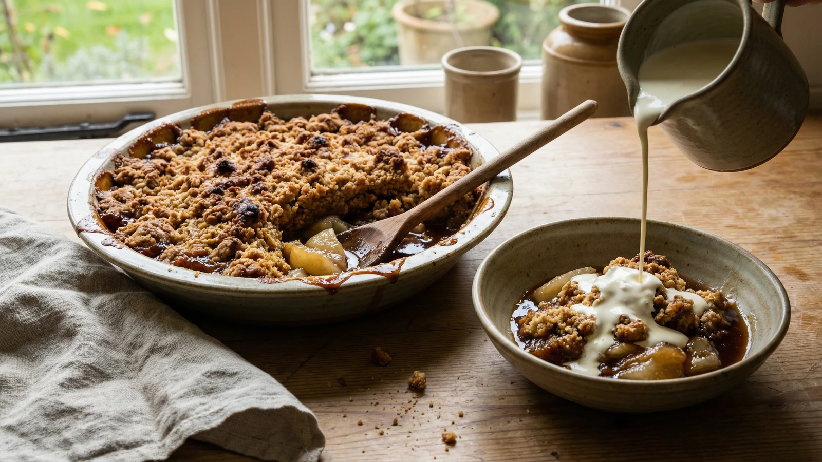 Pear and Ginger Crumble