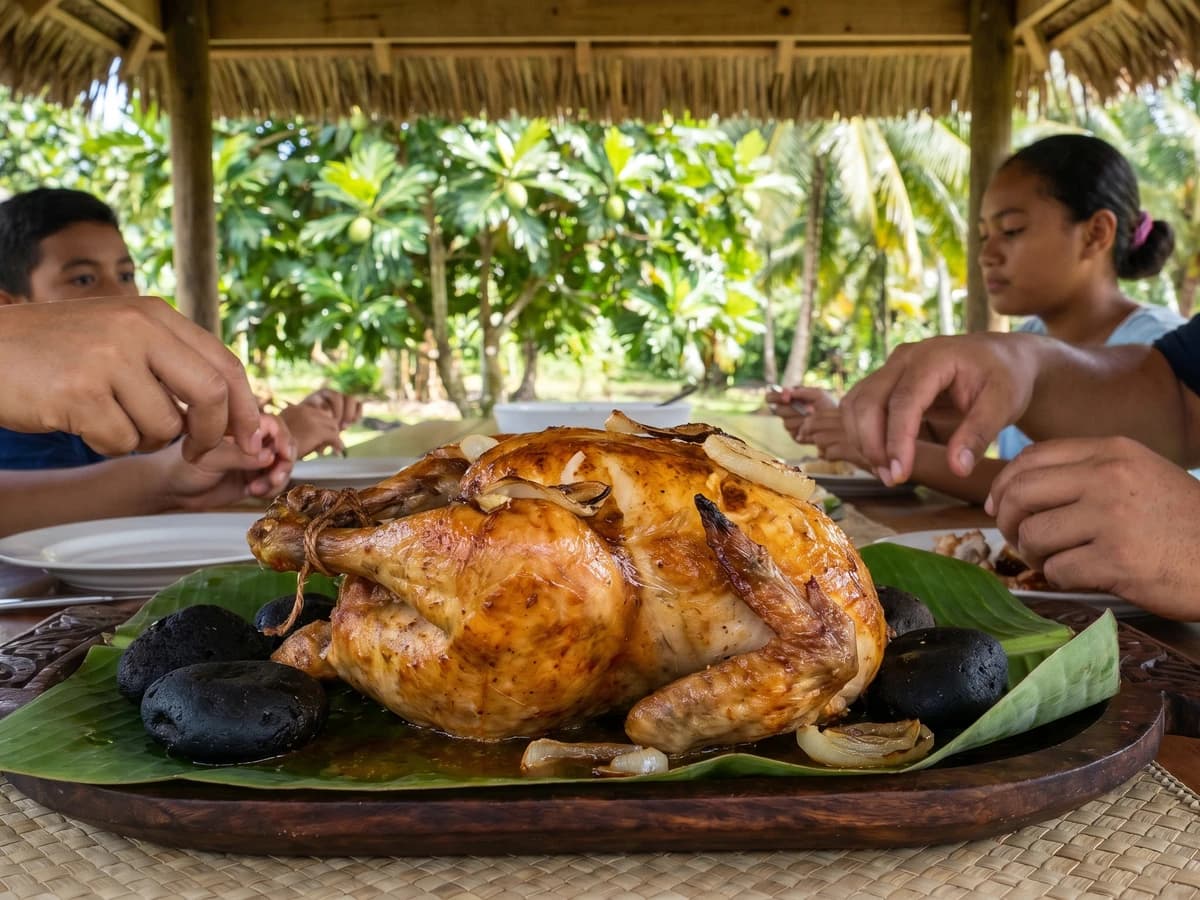 Umu Moa (Sāmoan Hot-Stone Whole Chicken) - Chef Makoa