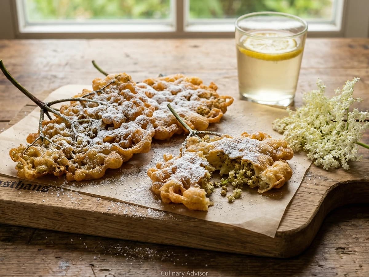 Hollerkücherl (Elderflower Fritters) - Chef Elsa