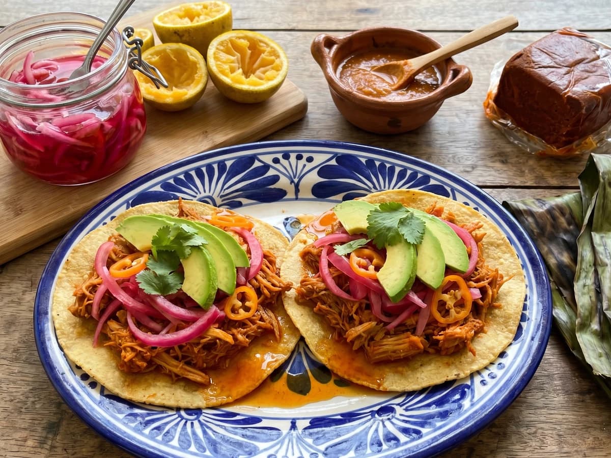 Tostadas de Cochinita Pibil - Chef Lupita