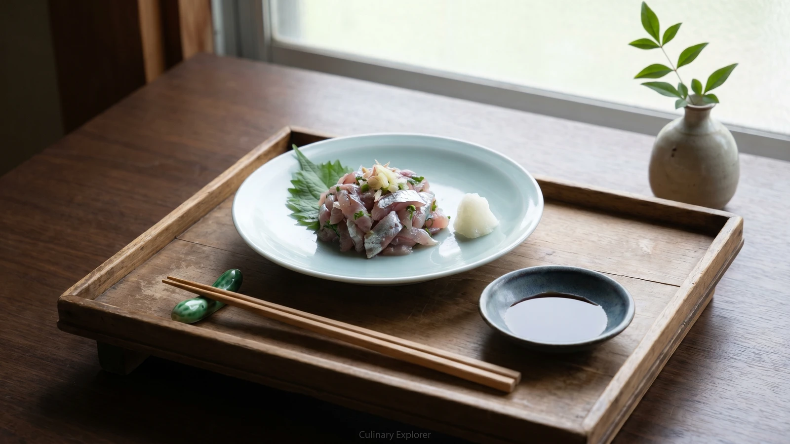 Aji no Tataki (鯵のたたき, Boso chopped horse mackerel)