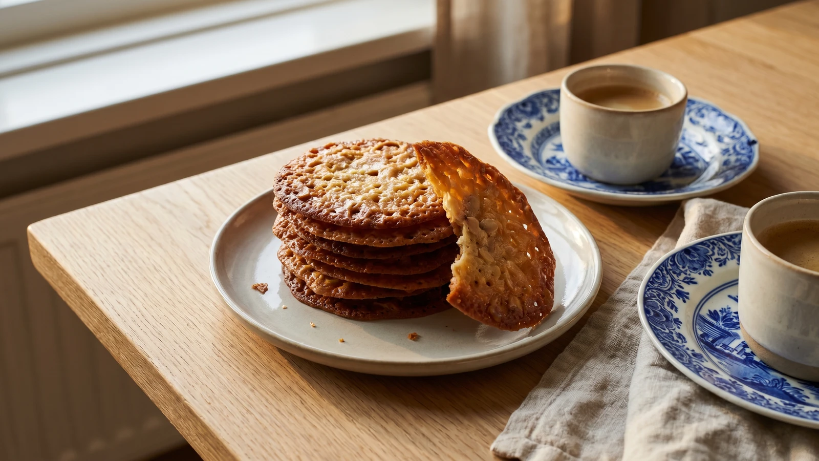 Kletskoppen (Dutch Almond Lace Cookies)