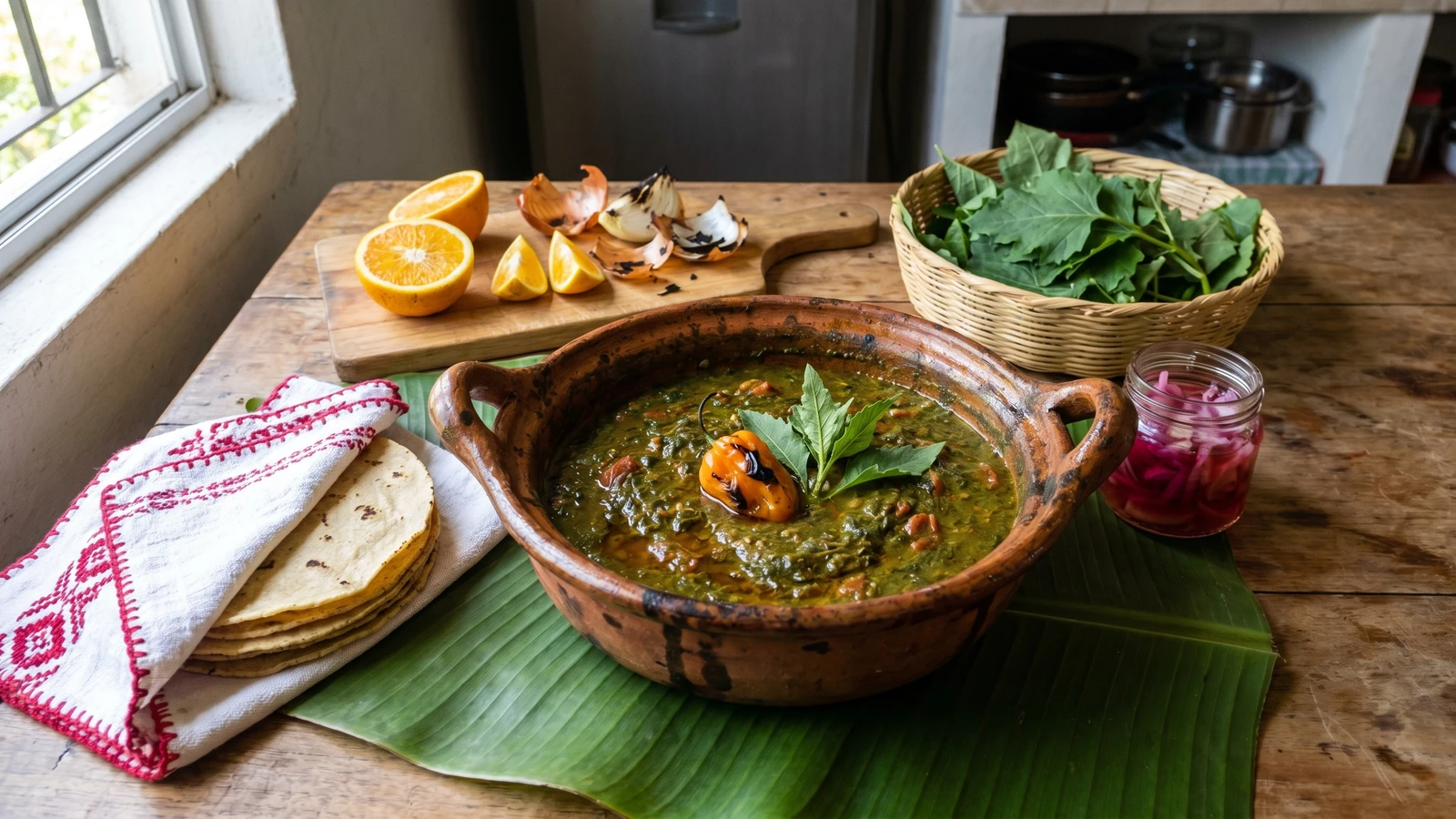 Chaya en Salsa de Pepita