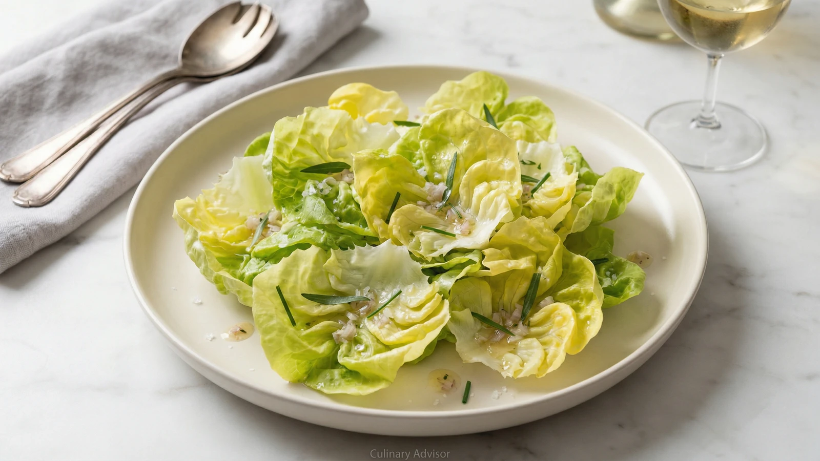 Butter Lettuce Salad with Shallot Vinaigrette