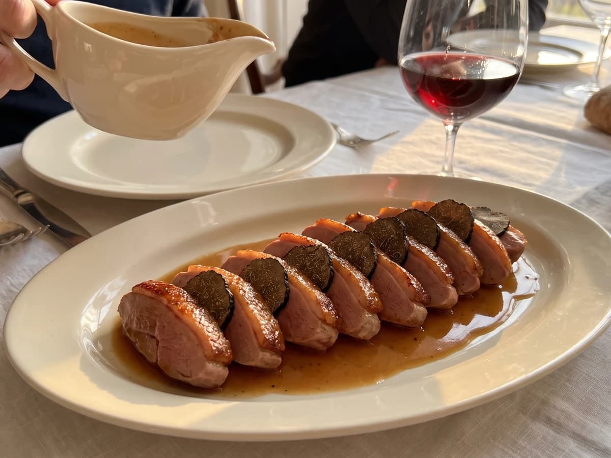 Aiguillettes de Rouennais aux Truffes