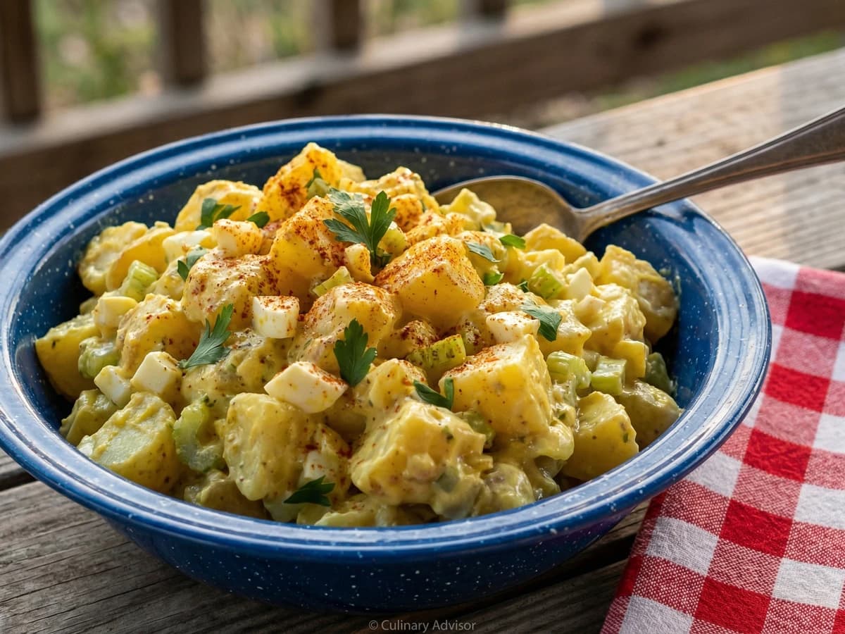 Yellow Mustard Potato Salad - Chef Remy